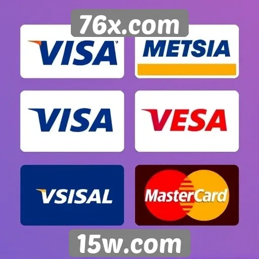 Métodos de pagamento disponíveis no 76x.com